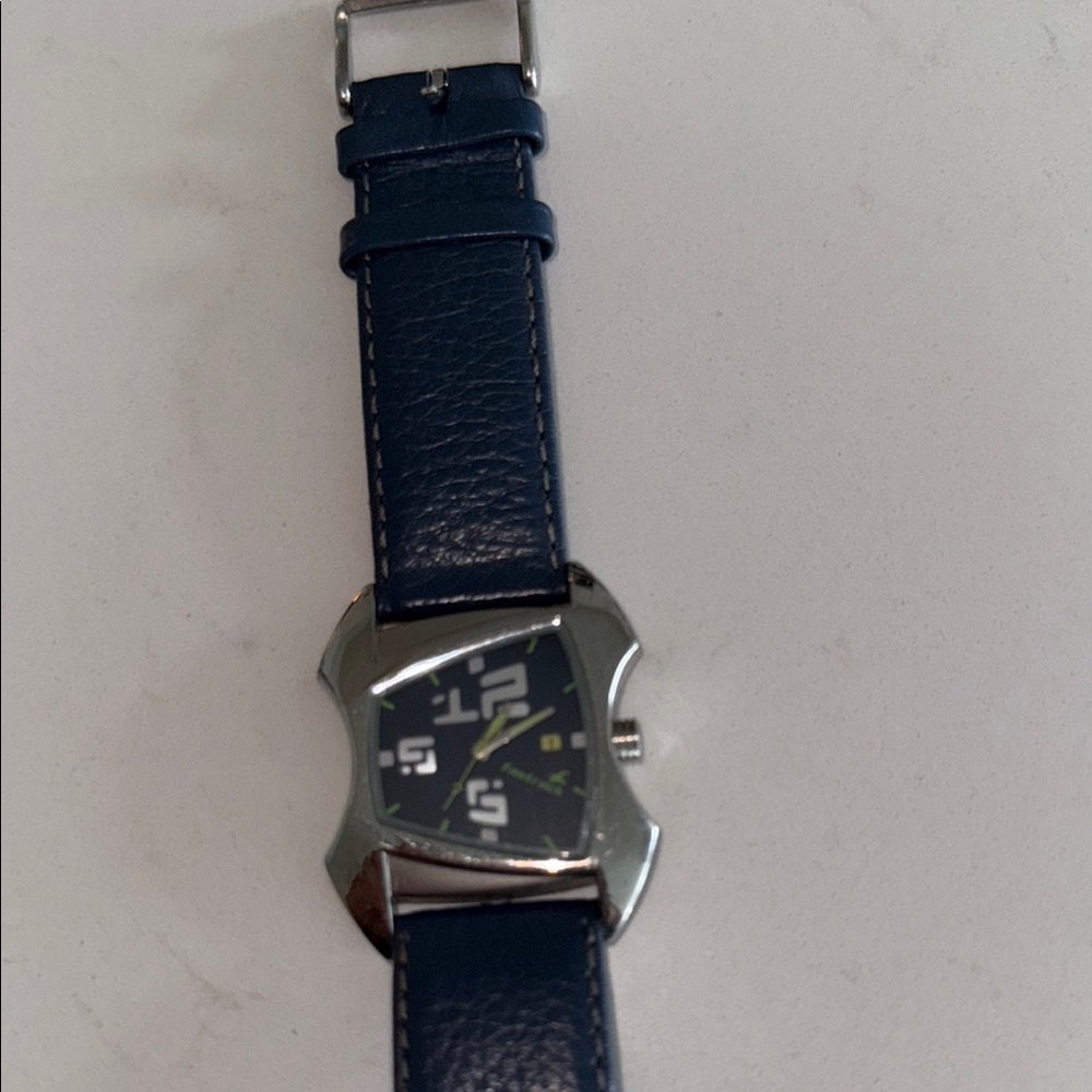 Women’s Blue Leather Strap Watch - Picture 2 of 7